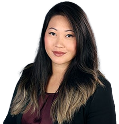 a woman with long hair and a dark shirt
